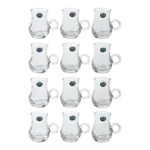 Momaz 12pcs Victoria Series Clear Tea Cups Set2