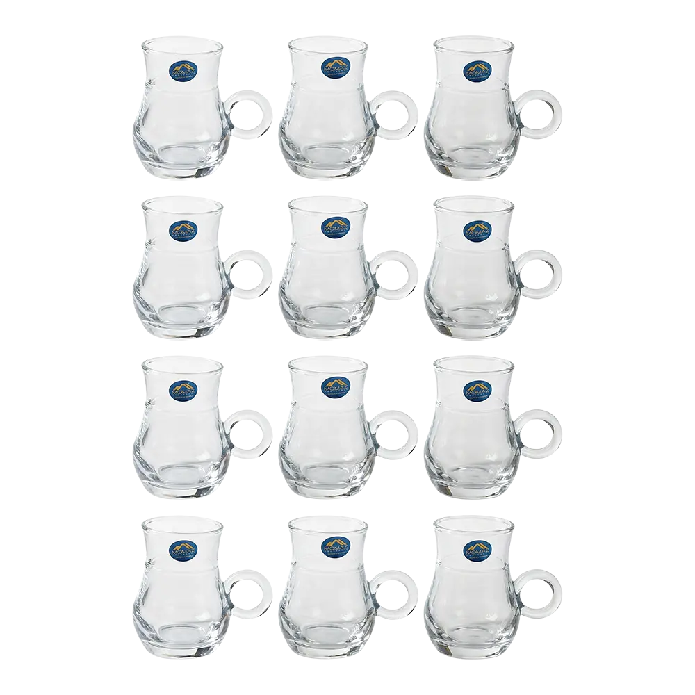 Momaz 12pcs Victoria Series Clear Tea Cups Set2
