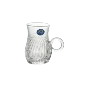 Momaz 12pcs Victoria Series Socket Clear Tea Cups Set