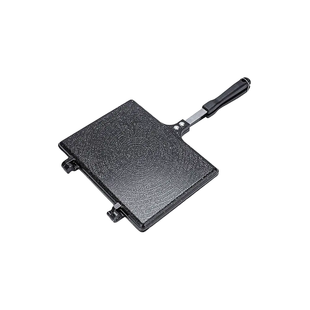 Momaz 17x23cm Black Double Grill With Black Lid