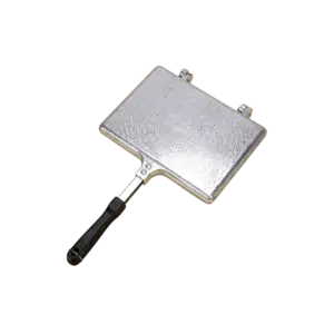 Momaz 17x23cm Silver Double Grill With Black Lid