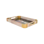 Momaz 2pcs Floral Design Serving Trays Set1