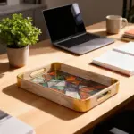 Momaz-2pcs-Geometric-Pattern-Design-Serving-Trays-Set2 Momaz 2pcs Geometric Pattern Design Serving Trays Set2