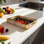 Momaz-2pcs-Red-&-Orange-Flowers-Design-Serving-Trays-Set2 Momaz 2pcs Red & Orange Flowers Design Serving Trays Set2