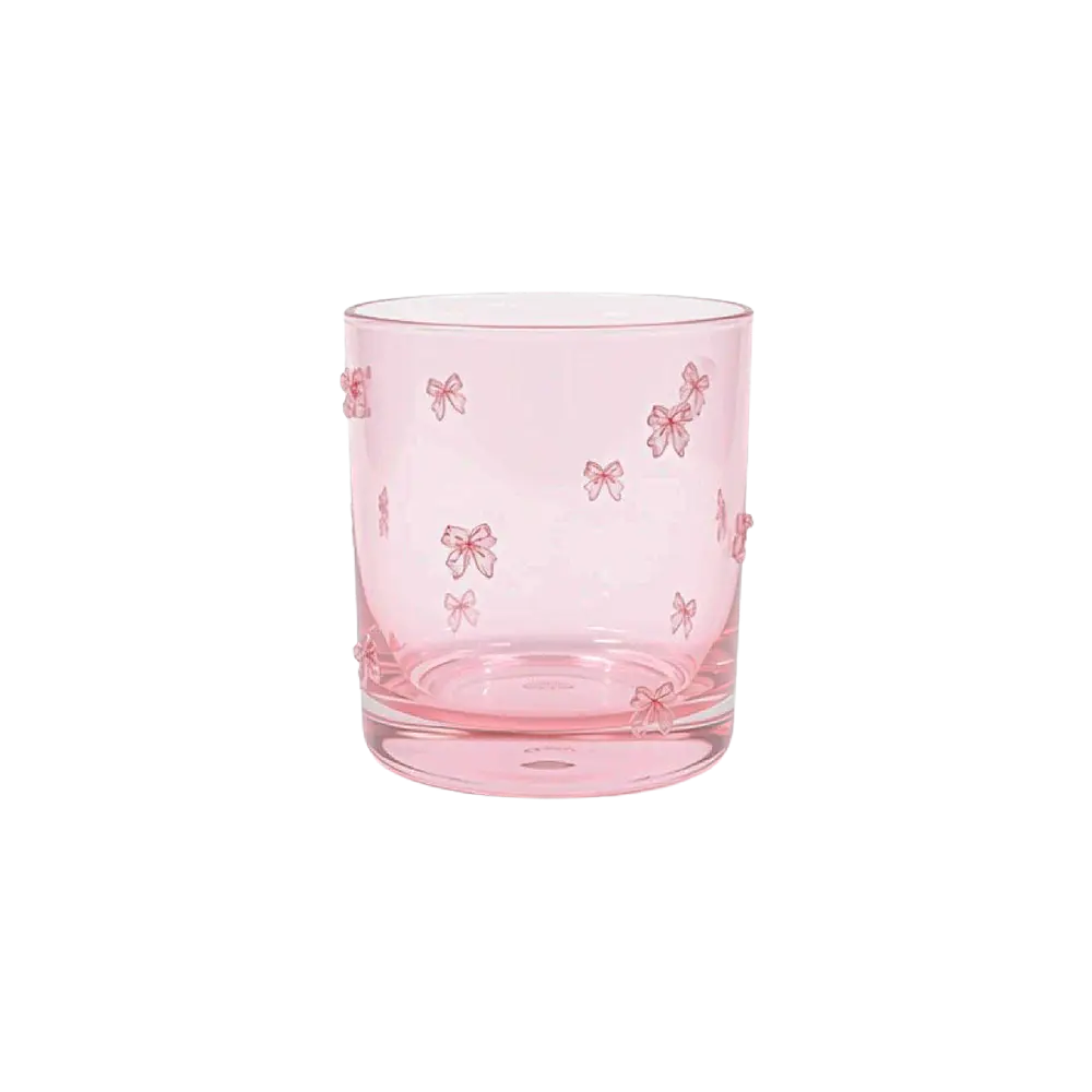 Pink-Set-of-6-Short-Drinking-Glass Pink Set of 6 Short Drinking Glass