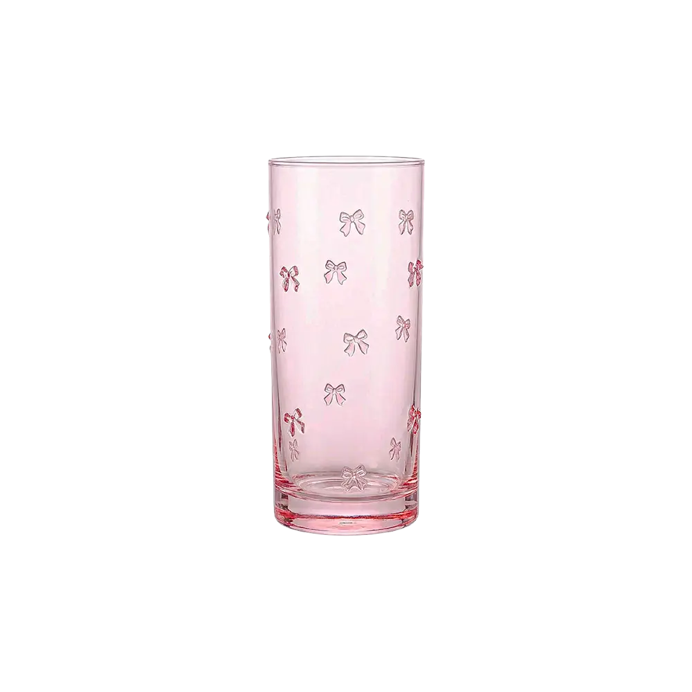 Pink-Set-of-6-Tall-Drinking-Glass Pink Set of 6 Tall Drinking Glass
