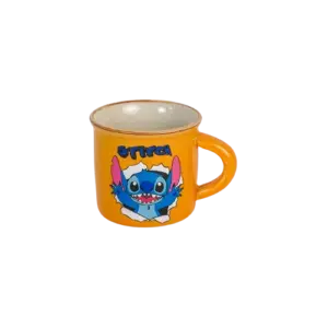Playful Stitch Orange Coffee Cup