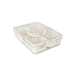 Plexi 4pcs Divided Produce Storage Box with Lid