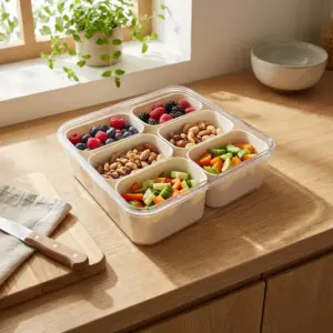 Plexi 6pcs Divided Storage Box with Lid1