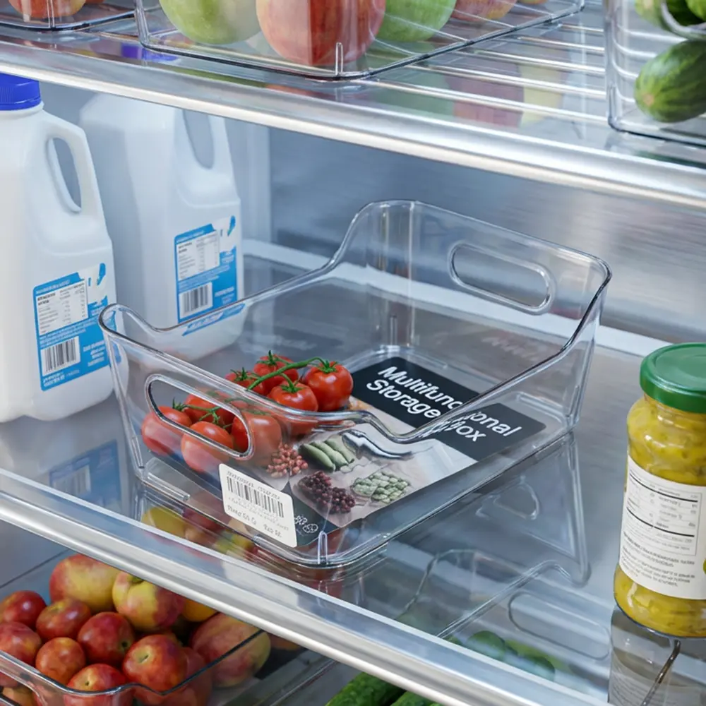Plexi Multifunctional Small Fridge Organizer1