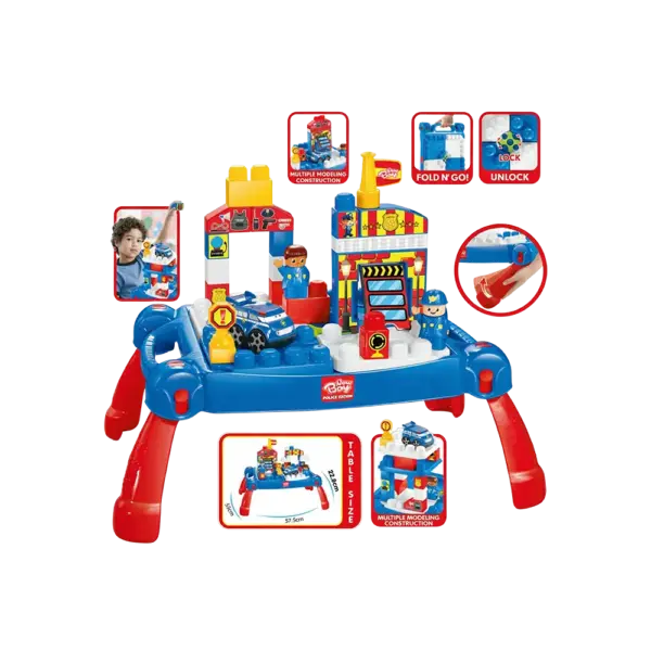6925012519743 - Police Interactive Blocks Play Table - FreeShop