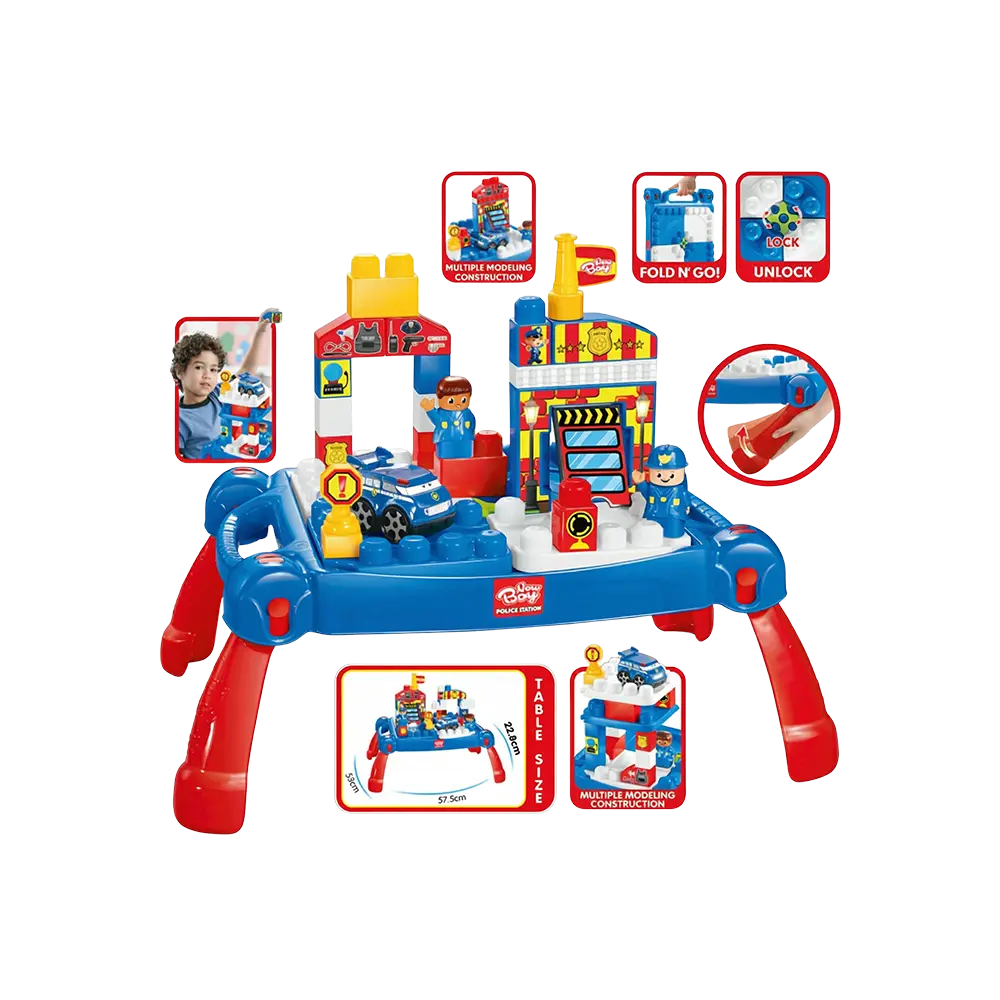 Police Interactive Blocks Play Table2