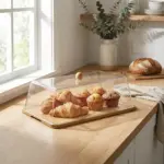 Rectangular-Cake-Display-Box-with-Wooden-Base1 Rectangular Cake Display Box with Wooden Base1