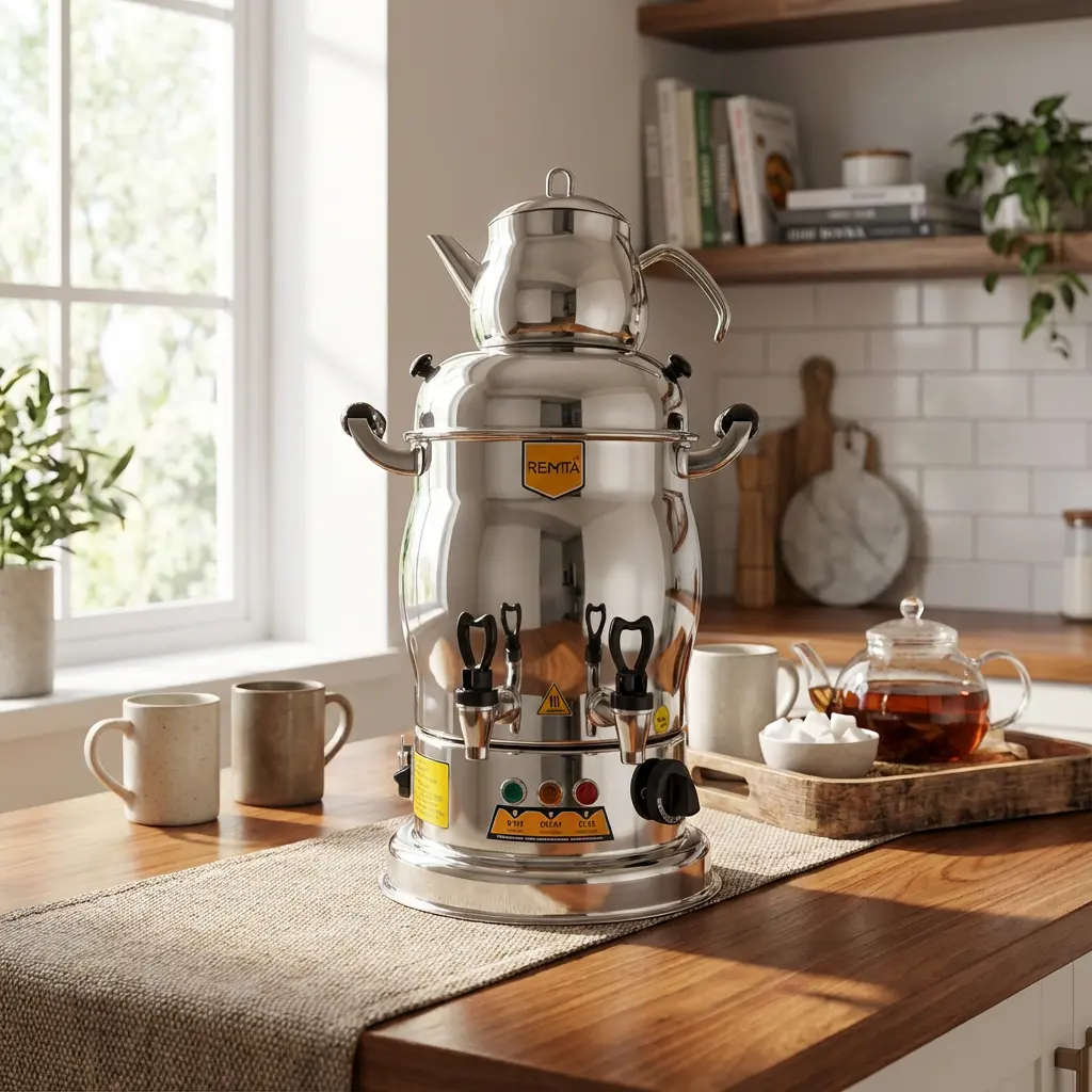 Remta 105 Cup & 10L Electric Tea & Water Samovar1