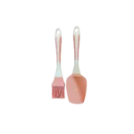 Silicone Spatula & Basting Brush Set Pink