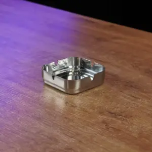Stainless 10cm Squared Shaped Ashtray1