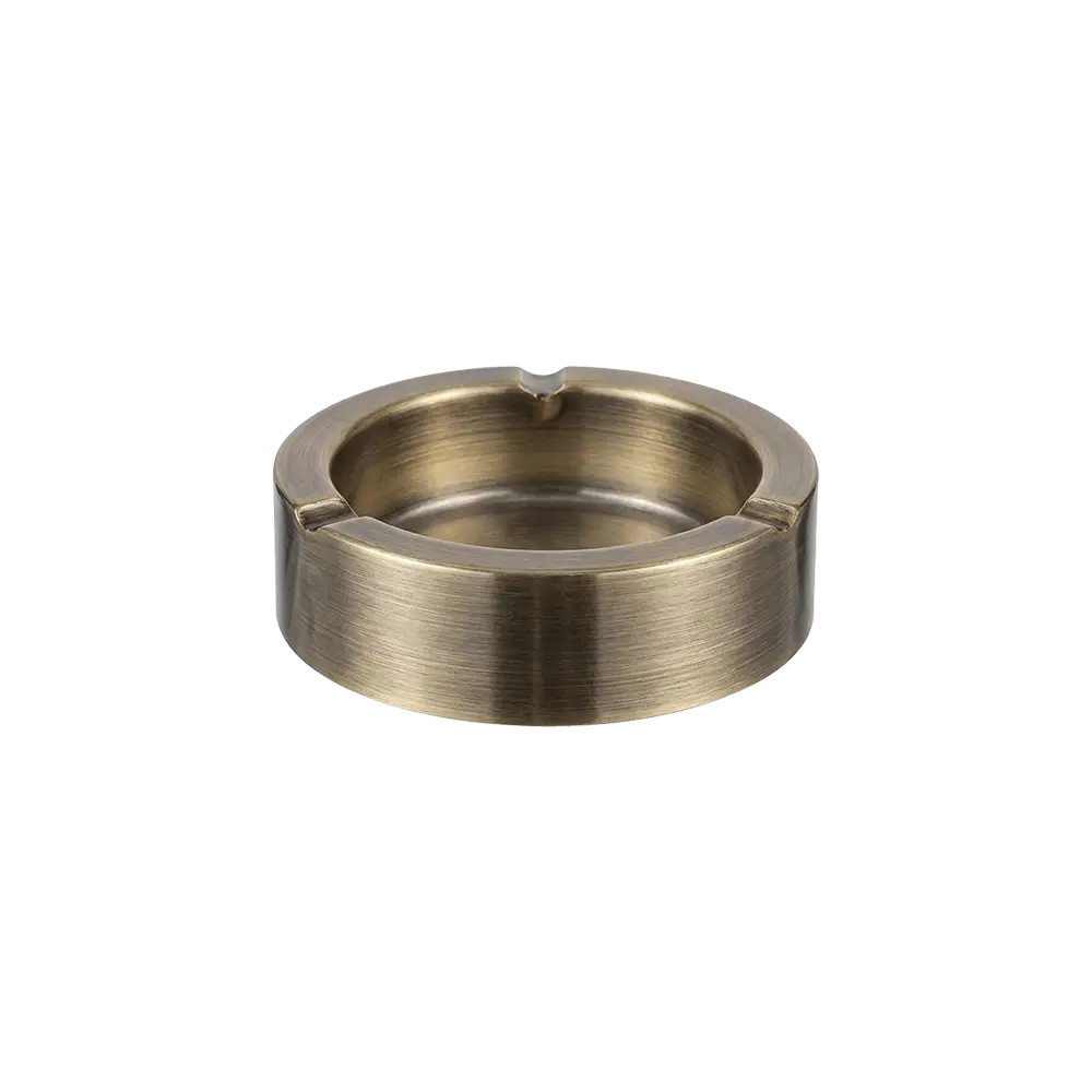Stainless 11cm Round Shape Bronze Ashtray