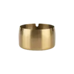 Stainless 12cm Round Shaped Golden Ashtray