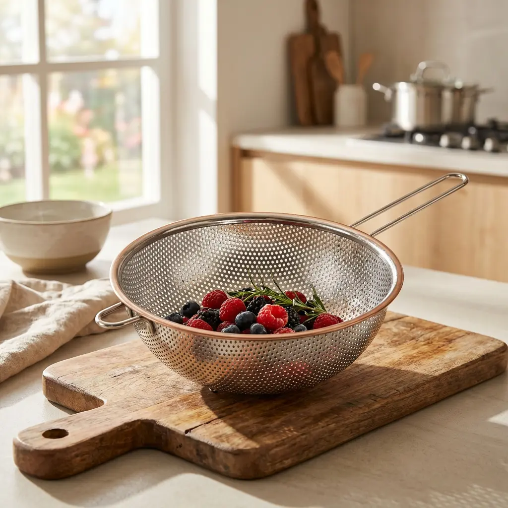 Stainless Steel 25.5cm Strainer1