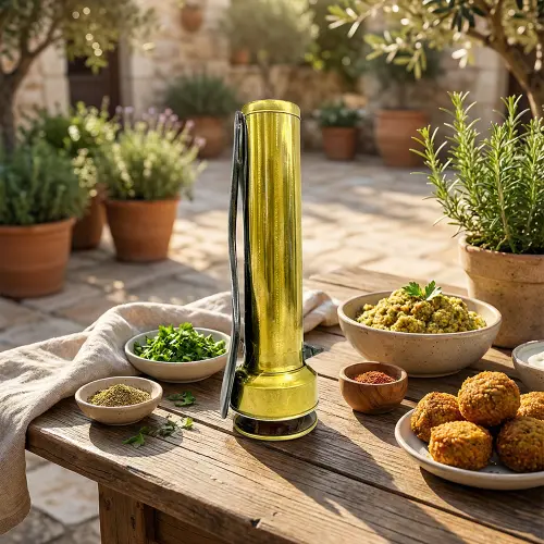 Stainless-Steel-Gold-Falafel-Maker-1 Stainless Steel Gold Falafel Maker