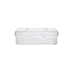 Textured Clear Plastic Storage Box