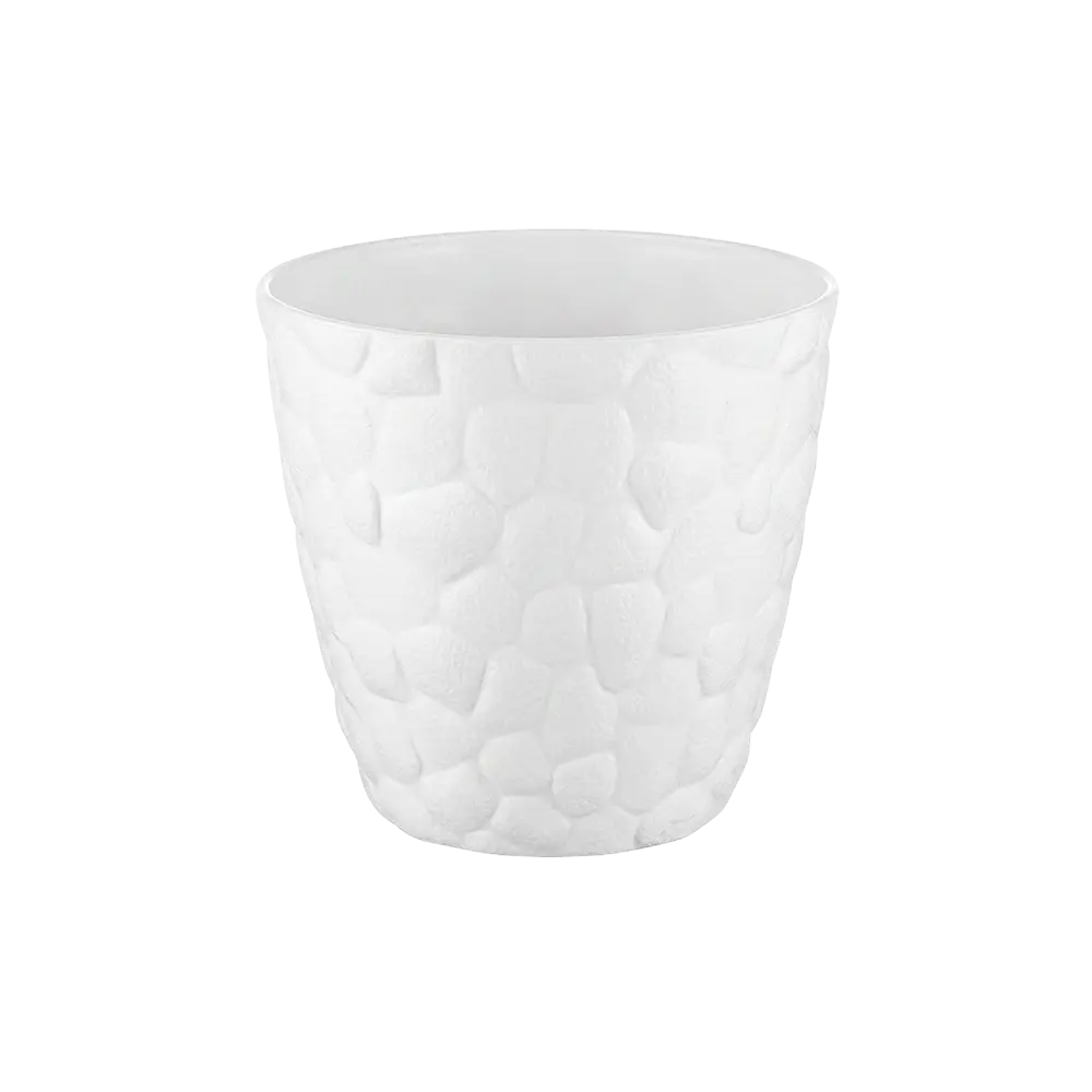 White 10.3cm Plastic Planter