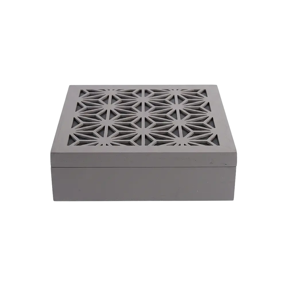 Wooden Divided 9pcs Tea Organizer Box