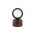 3D Crystal Globe Earth with Rotating Wooden Base