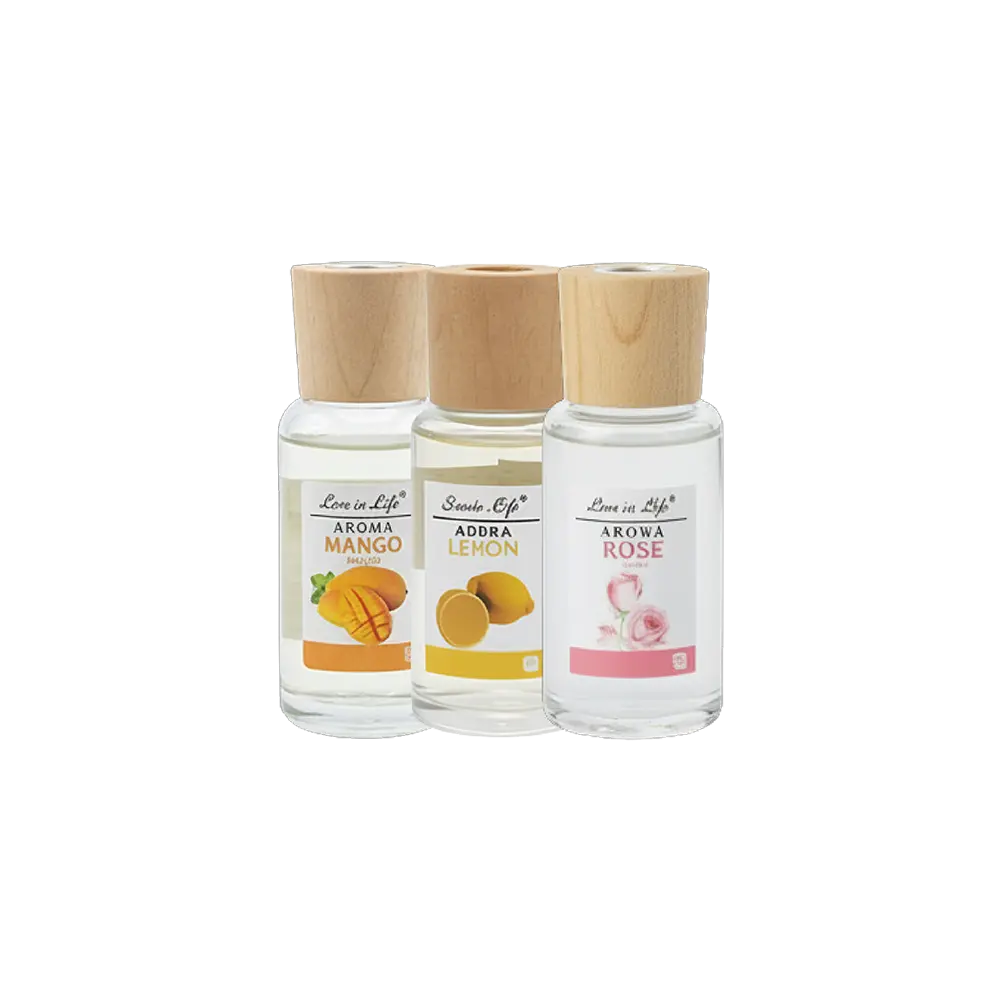 Aroma 3 Different Essence 50ml Reed Diffuser with 6 Sticks