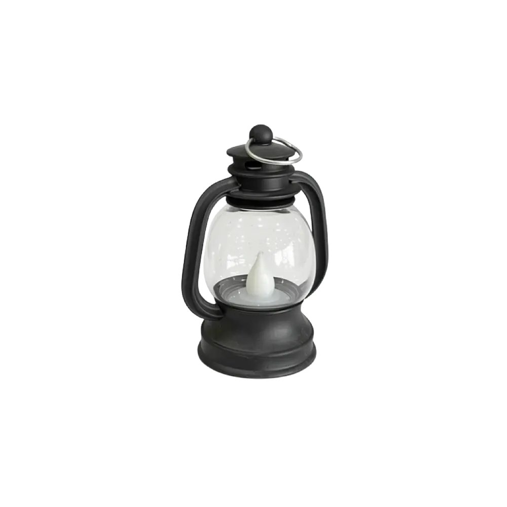 Black Decorative 10cm Lantern Light
