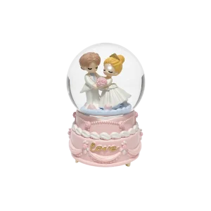 Bride & Groom Snow Globe Night Light