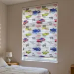 Cars Design 100x220cm Roll Up Curtain