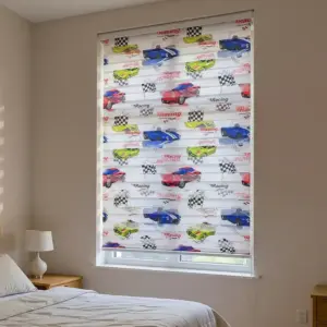 Cars Design 100x220cm Roll Up Curtain