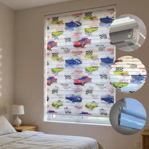 Cars Design 100x220cm Roll Up Curtain2