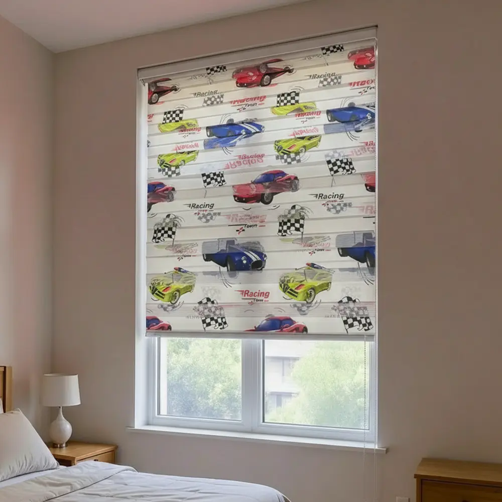 Cars Design Roll Up Curtain 2