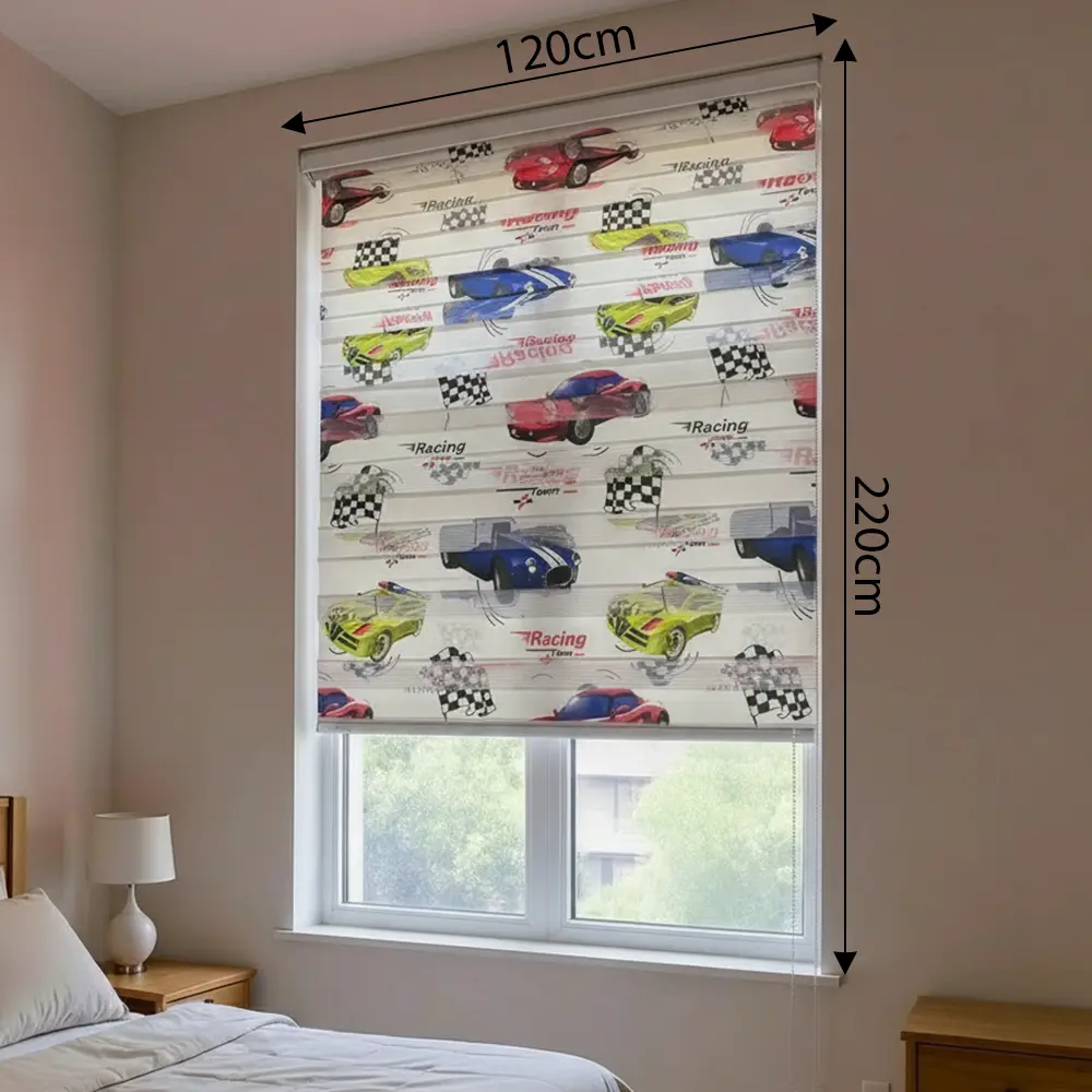 Cars Design Roll Up Curtain 5