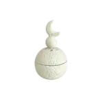 Crescent Moon 12cm Gypsum Incense Burner