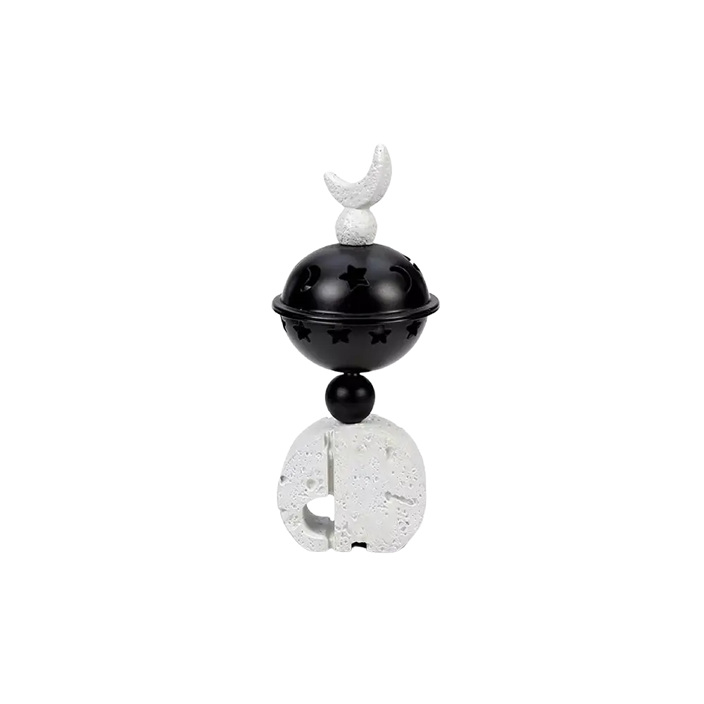 Crescent Moon 21cm Gypsum Incense Burner Stand