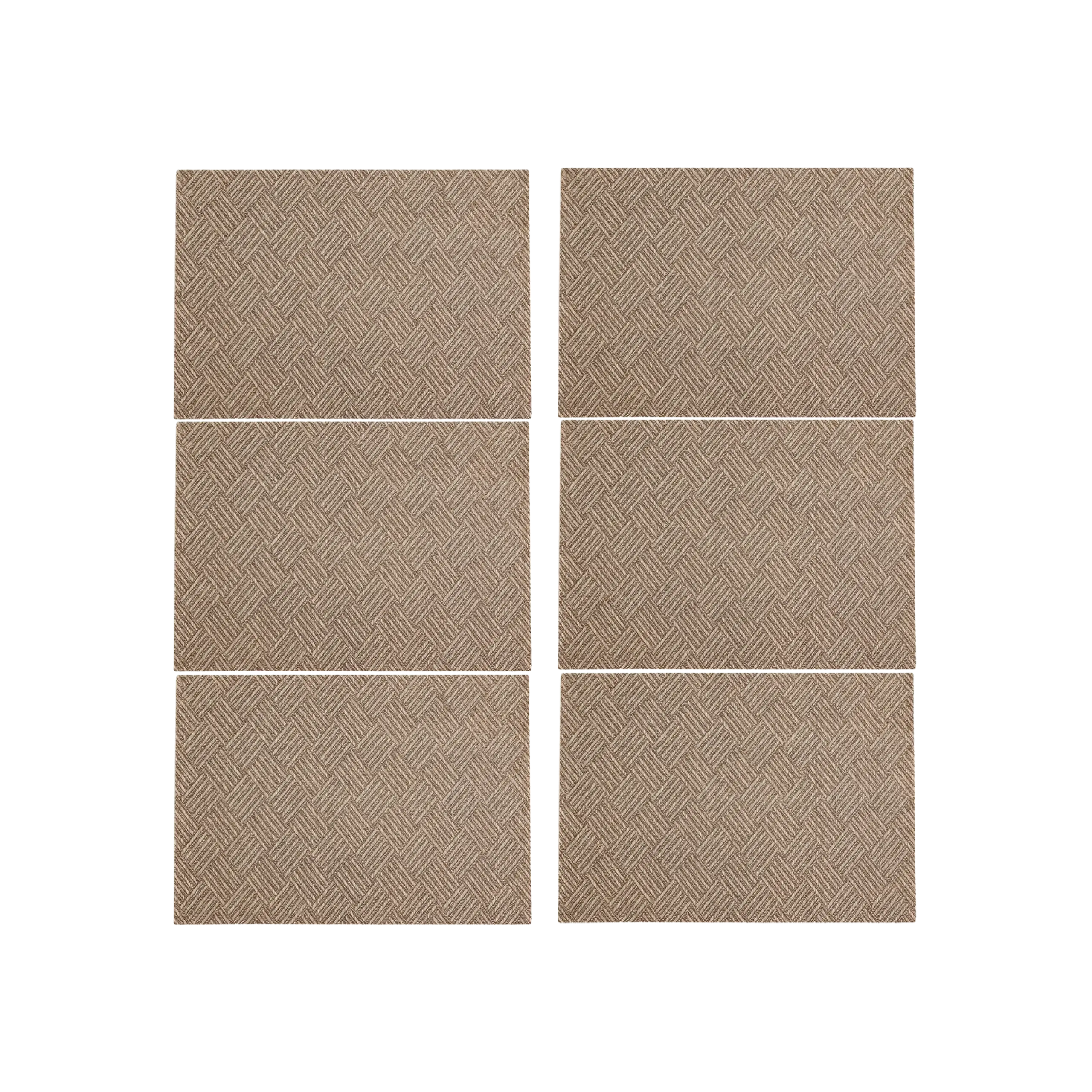 Crosshatch Texture 45x30cm Rectangular 6pcs Trivet2