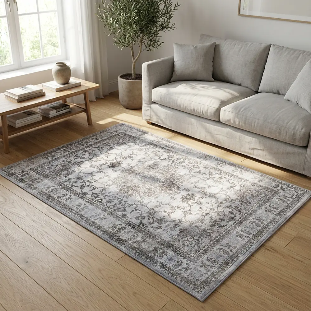 Floral Border 220x160cm Carpet