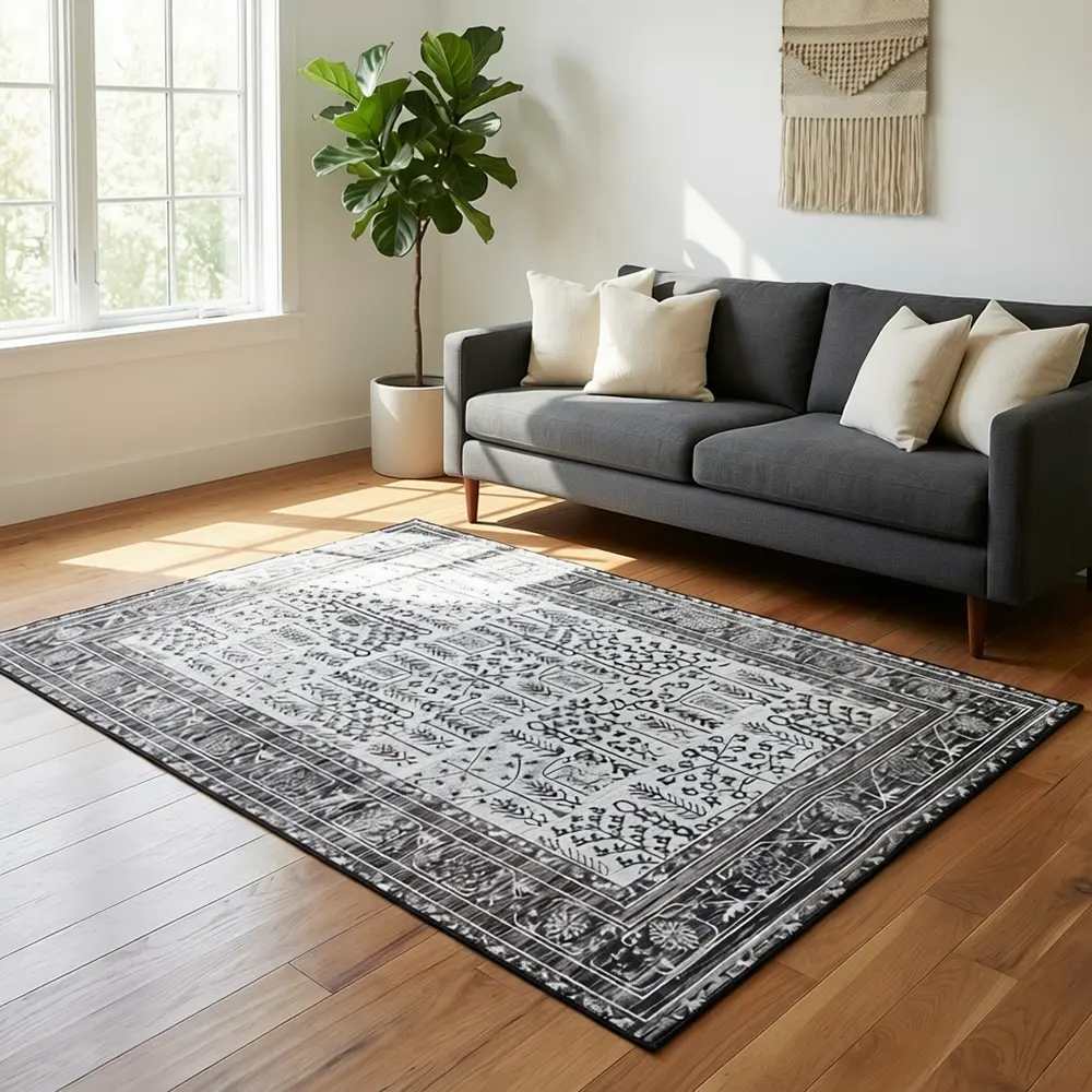 Floral-Design-Brown-220x160cm-Carpet Floral Design Brown 220x160cm Carpet