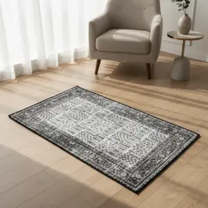 Floral Design Brown 50x80cm Carpet