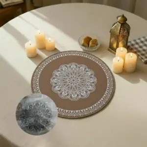 Four Models of 6pcs Mandala Design Round Trivet Set1