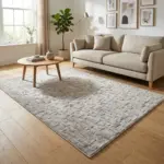 Geometric Basketweave 160x230cm Greige Rug