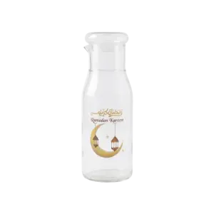Gold Crescent & Lantern Glass 750L Transparent Bottle