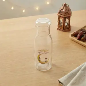 Gold Crescent & Lantern Glass 750L Transparent Bottle1