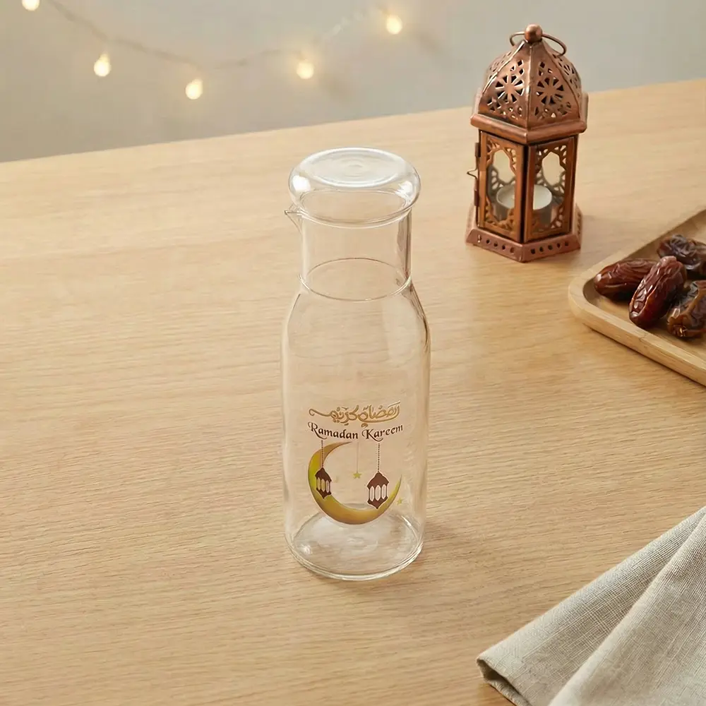 Gold Crescent & Lantern Glass 750L Transparent Bottle1