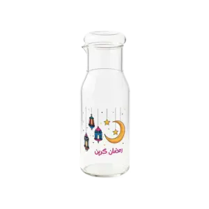 Gold Crescent & Star Glass 750L Transparent Bottle