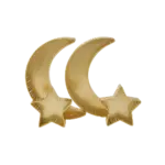 Gold Crescent & Star Serving Set