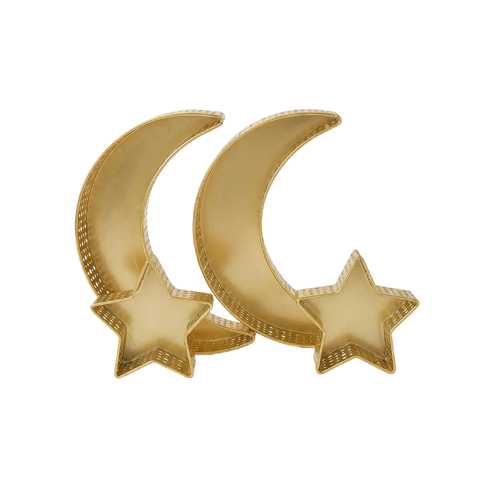 Gold Crescent & Star Serving Set
